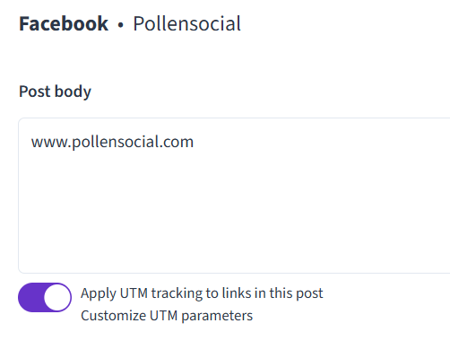 Apply UTM