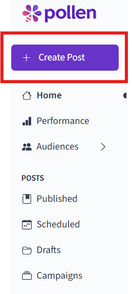 create a post screenshot