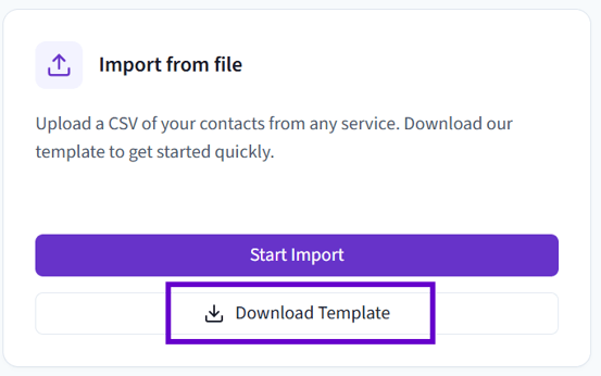 download template