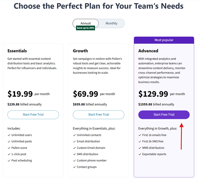start free trial