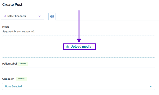 upload media